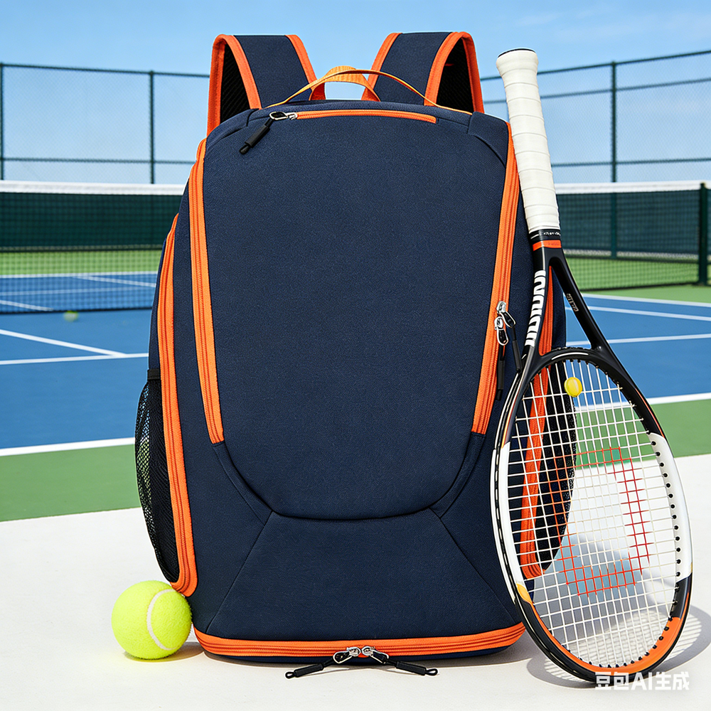 Table Tennis Kit Bag - 40L Multi-Functional Badminton Tennis Racket Bag