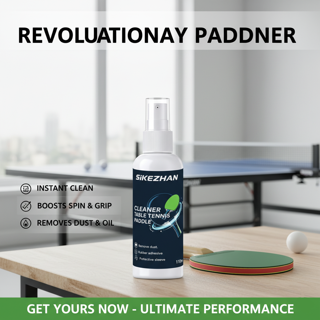 Table Tennis Bat - Ping Pong Paddle Cleaner Spray Table