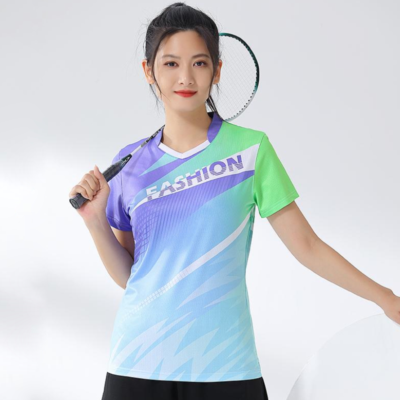 Table Tennis Uniform - Women Badminton Shirt Print Golf Wear