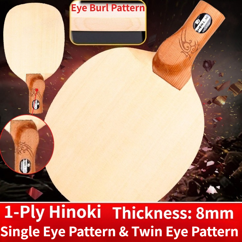 Table Tennis In Chinese - Shenlongmu 1-Ply Hinoki Table Tennis Racket