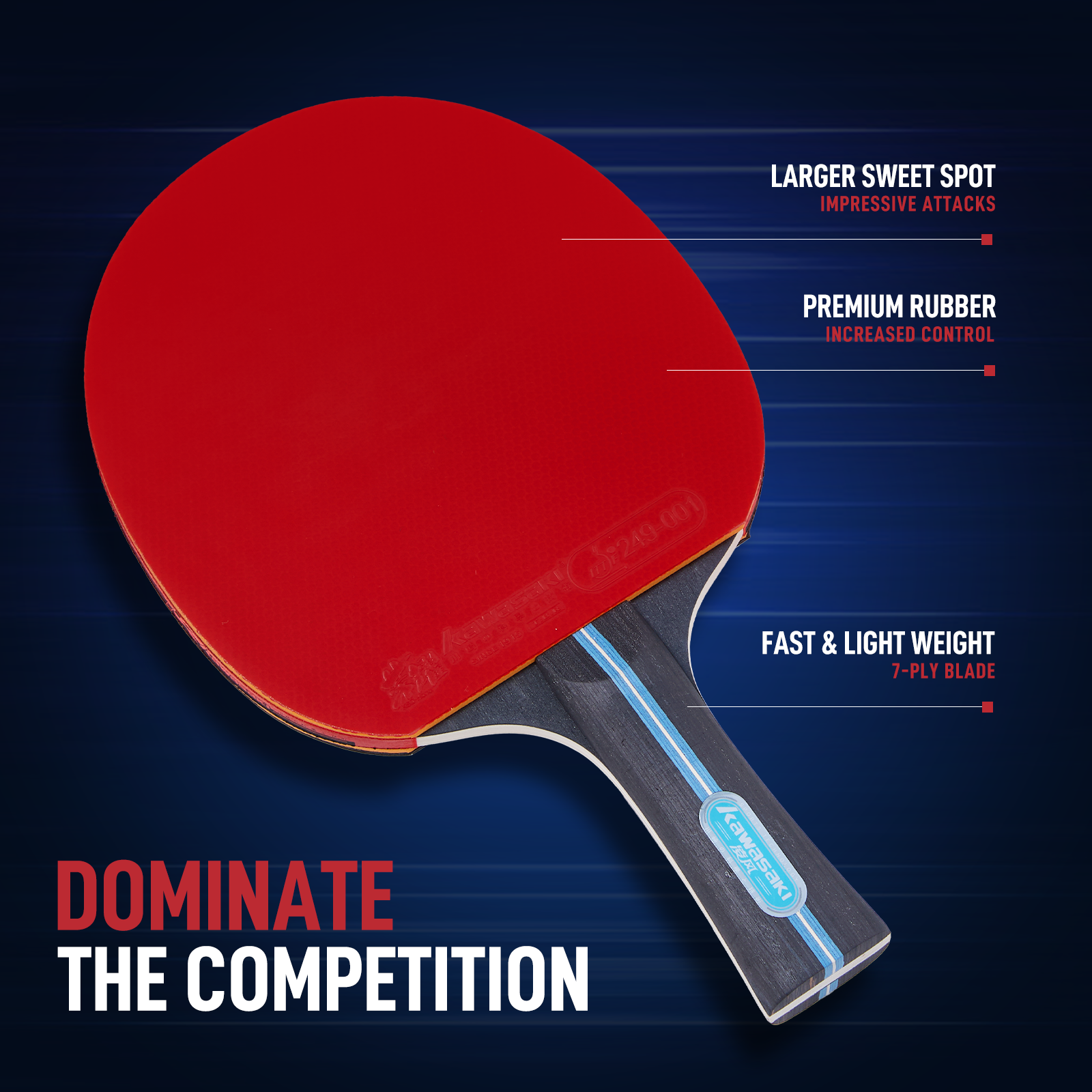 Kawasaki Table Tennis Equipmen - огляд і ціна Table Tennis Kit Bag