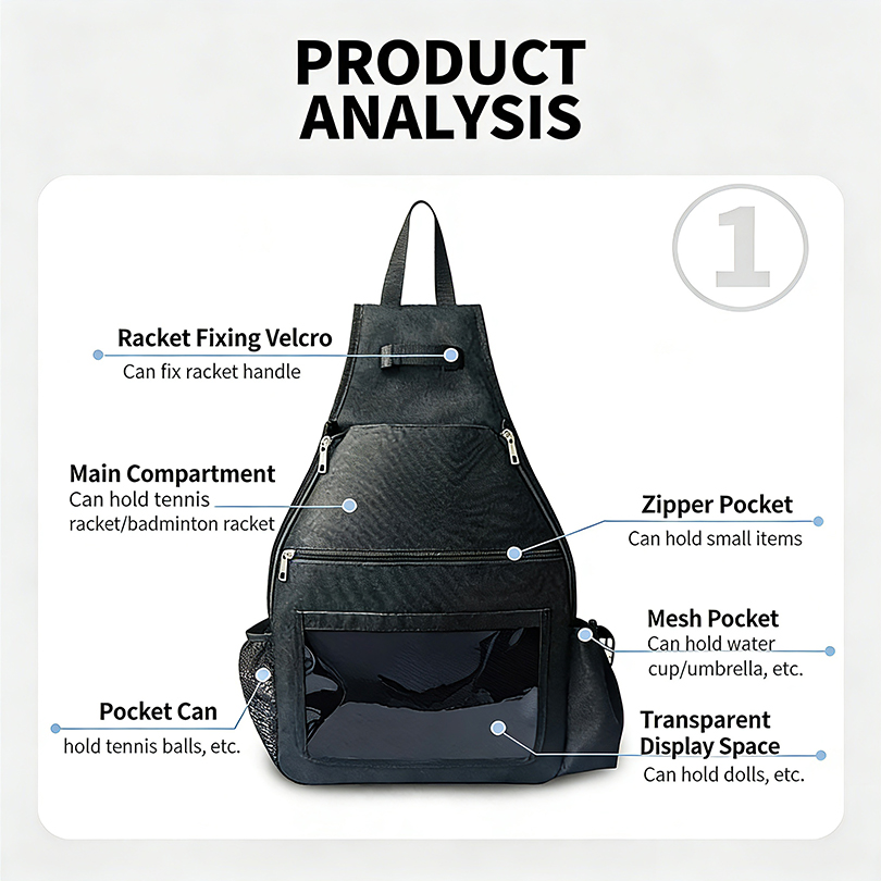 Tennis Backpack Holds 2 Racket - огляд і ціна Table Tennis Kit Bag