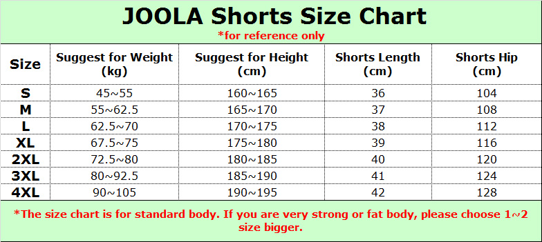 JOOLA 655S Table Tennis Shorts - огляд і ціна Table Tennis Shorts