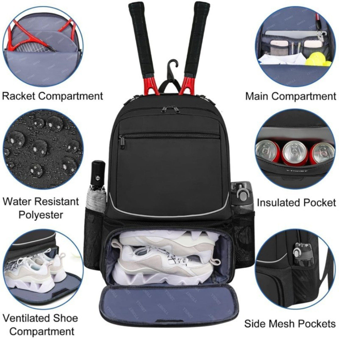 Tennis Backpack Large Capacity - огляд і ціна Table Tennis Kit Bag