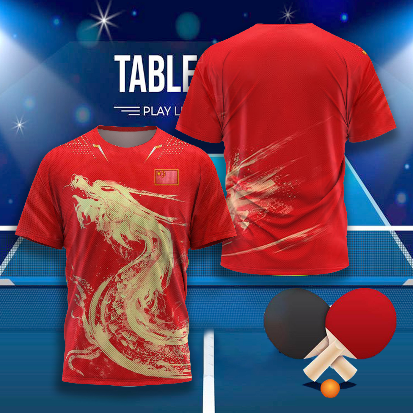 CHINA Dragon Table Tennis Grap - огляд і ціна Table Tennis Shorts