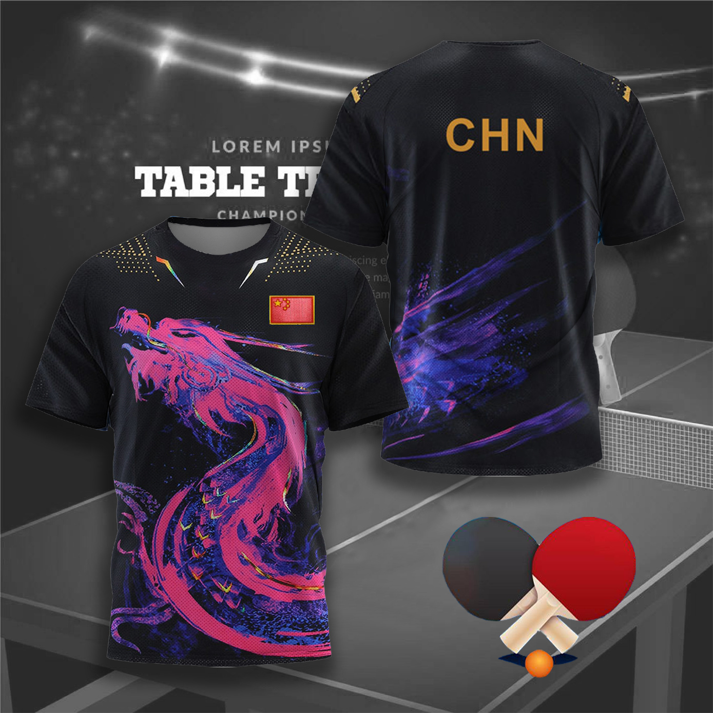 CHINA Dragon Table Tennis Grap - огляд і ціна Table Tennis Shorts