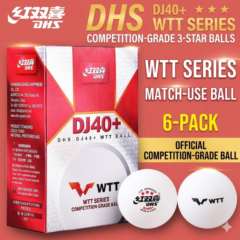 6pcs Original DHS WTT Ping Pon - огляд і ціна Table Tennis Zlc