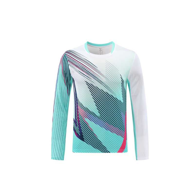 Long Sleeve Badminton Shirt Un - огляд і ціна Table Tennis Uniform