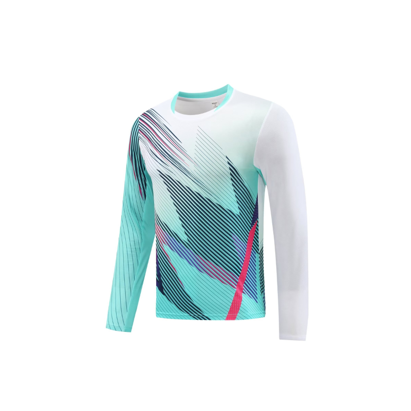 Long Sleeve Badminton Shirt Un - огляд і ціна Table Tennis Uniform