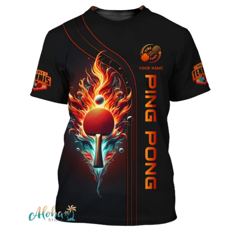 Full Print Ping Pong Tshirts F - огляд і ціна Table Tennis Shorts